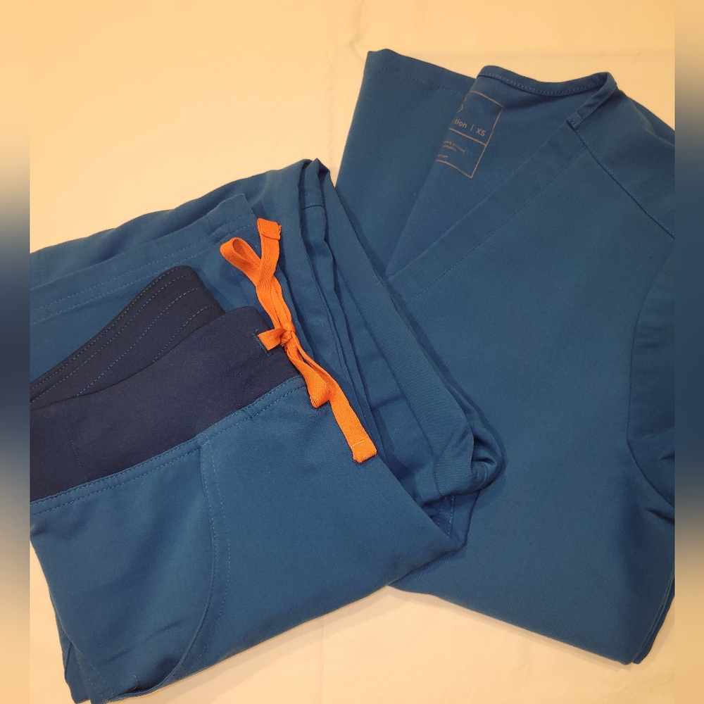 Figs Scrub Set Alps Blue